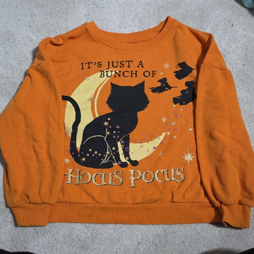 Disney Orange Hocus Pocus Cat Sweater
